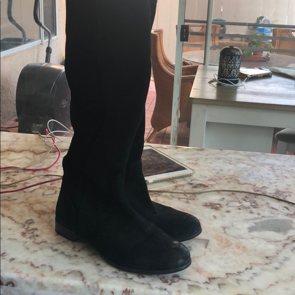 Black calf rise boot
